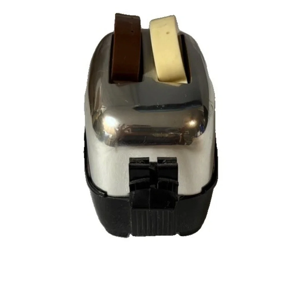 Vintage Pop Up Toaster Salt Pepper Shakers Chrome MCM Novelty Made USA Retro